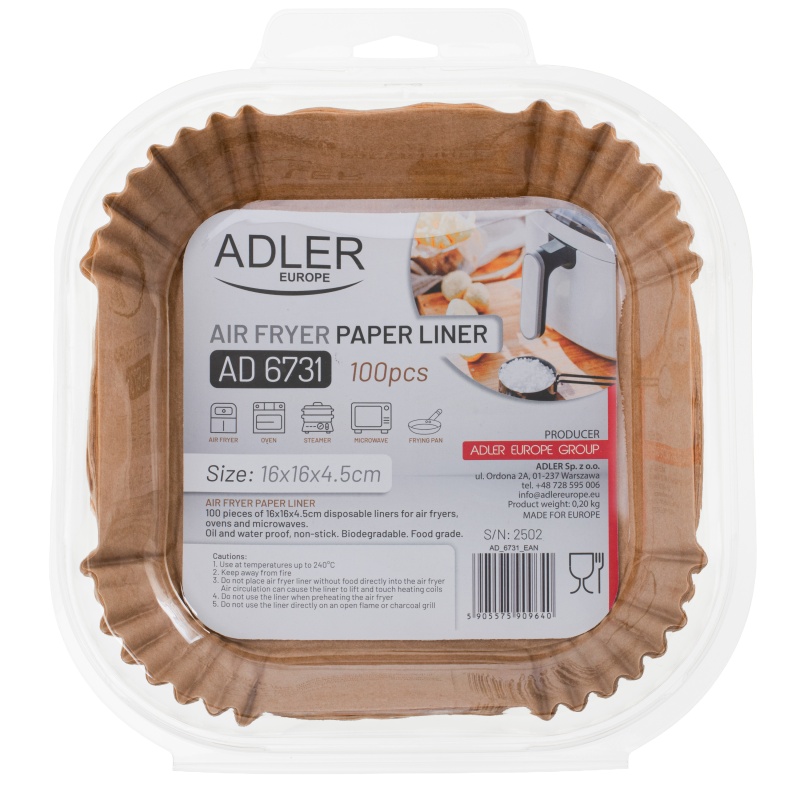 Adler kandiline küpsetuspaber kuumaõhufritüüridele.jpg